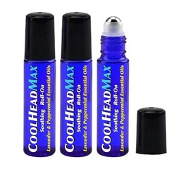 HMP BRANDS CoolHead Max Roll On, Natural Peppermint Essential Oil Migraine Re…