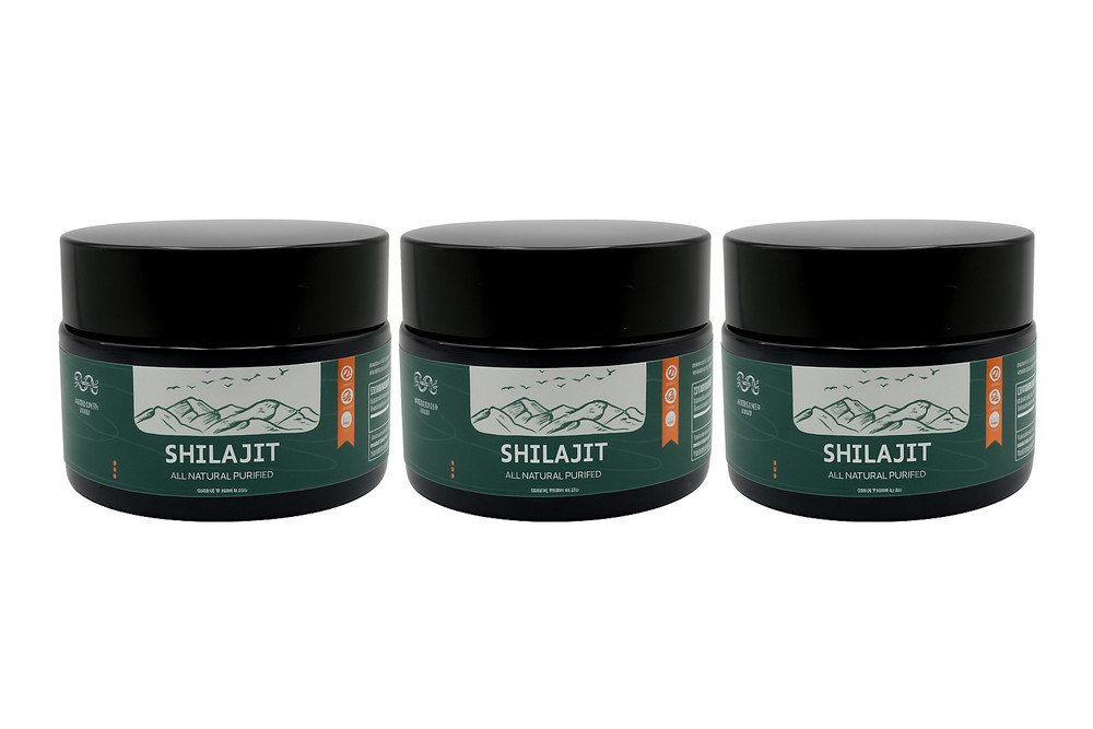 (3-Pack) Pure Himalayan Shilajit Resin – All Natural Purified Shilajit Resin 30g