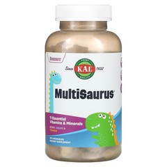 KAL MultiSaurus Berry Grape Orange 180 Chewables Gluten-Free, No Artificial