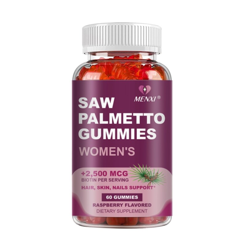 MENGXI Saw Palmetto 2500mcg Gummies – 60ct Prostate Support for Men
