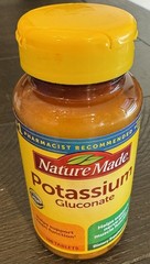 Nature Made Potassium Gluconate 100 Count Exp 7/2029