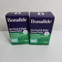 2! Bonafide Hot Flash and Night Sweats Relief Tablets 14 Day Supp 28ct Ex 04/27