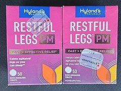 2 PACK Hyland’s Restful Legs PM Nighttime Reliever 50 Quick Dissolving Tablets