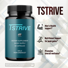 (5 Pack) Tstrive Advanced Male Health Support Supplement Tst Rive 300 Capsules