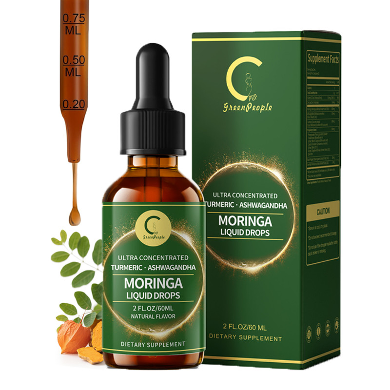 Moringa Oleifera Leaf Extract with Ashwagandha Drop Digestion Immunity Support