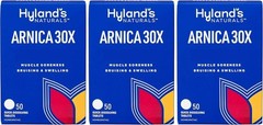 Hyland’s Arnica 30x 50 Tablets (3 Pack = 150 Tablets), Bruising, Swelling, Mu…