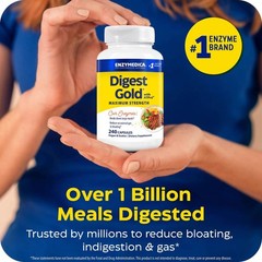 Maximum Strength Digestive Enzymes – Energy Support, 240 Capsules, ATPro Formula