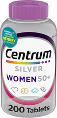 Doctor Recommended Silver Multivitamin for Women 50+, 200 Count, Easy to Swallow