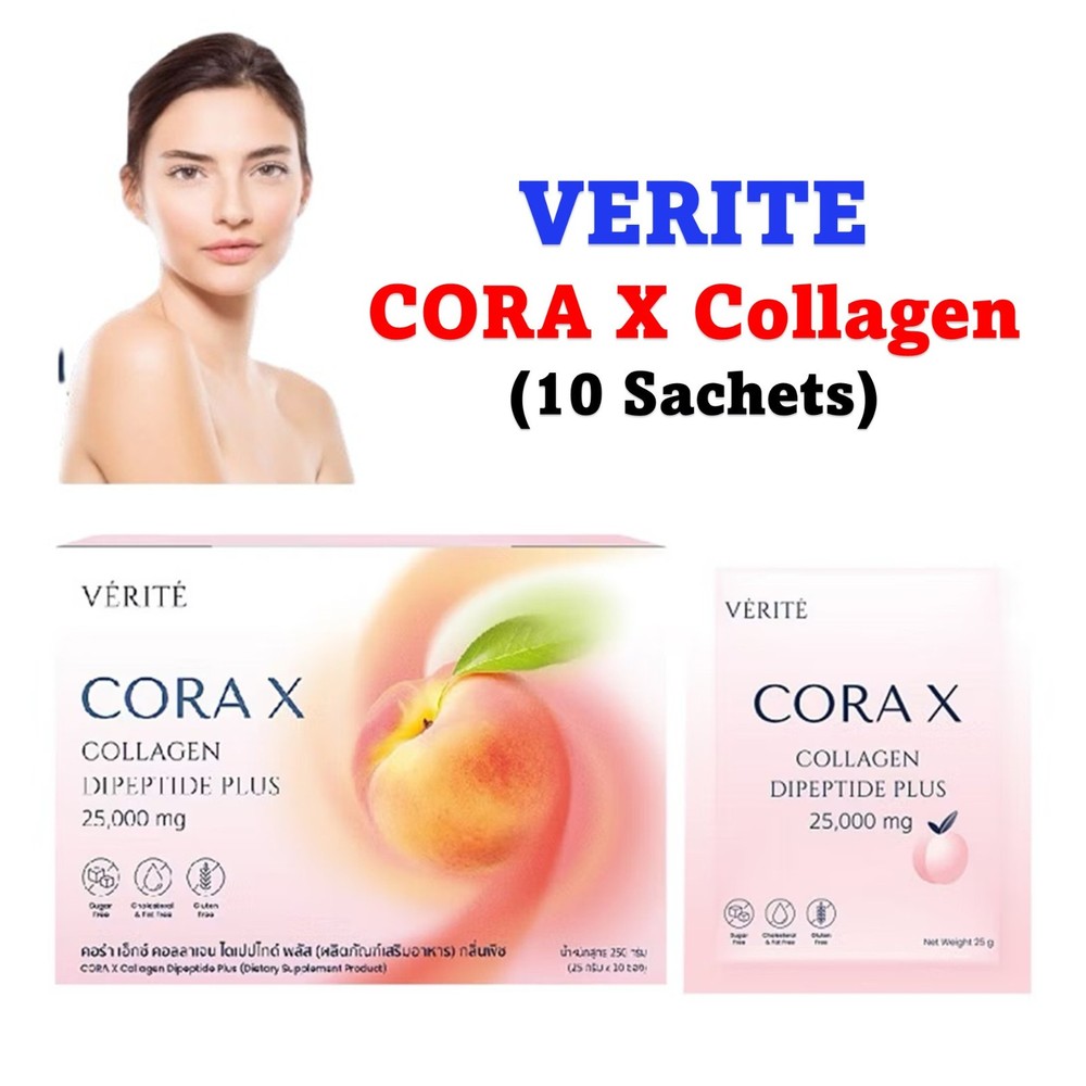 VERITE Cora X Collagen Dipeptide Plus Anti Aging Dark Spots [25 g x 10 Sachets]