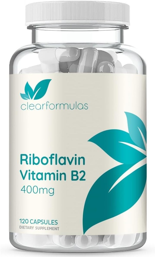 Clearformulas brand Vitamin B2 Riboflavin 400mg Capsules – B2 Vitamin 400mg