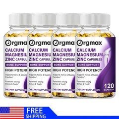 Calcium Magnesium Zinc with Vitamin D3 Strong For Bone Health Muscle Improvement
