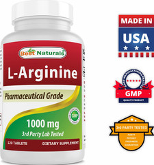 L-arginine 120 Tabs 1000 MG by Best Naturals