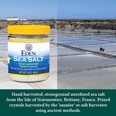 Eden Sea Salt, Hand Harvested French Celtic, Stone Ground (Fine),