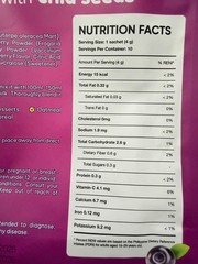 2-Pack Ftgum Acai Berry Powdered Drink w/ Chia Seeds, Strawberry & Cranberry