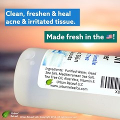 Urban ReLeaf Acne Solution Facial Toner! Sea Salt & Tea Tree. Soothe Skin, Ca…
