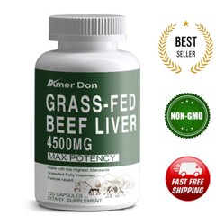 Perfect Supplements Desiccated Beef Liver 100% Grass Fed Cow – 120 Caps