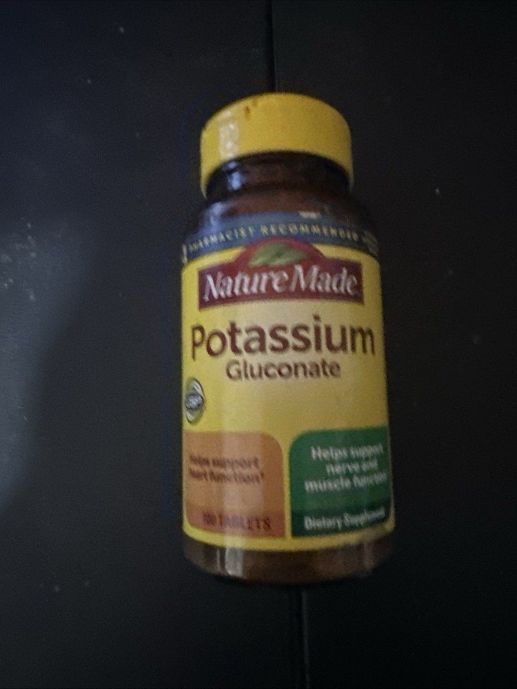 Nature Made Potassium Gluconate 550 mg 100 Tabs exp. 09/27 Free Delivery