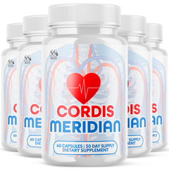 (5 Pack) Cordis Meridian Advanced Support Blood Sugar Supplement 300 Capsules