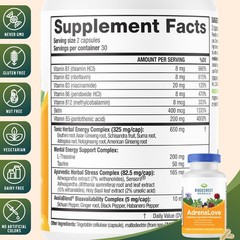 Ridgecrest Herbals AdrenaLove, Stress and Energy Support Supplement