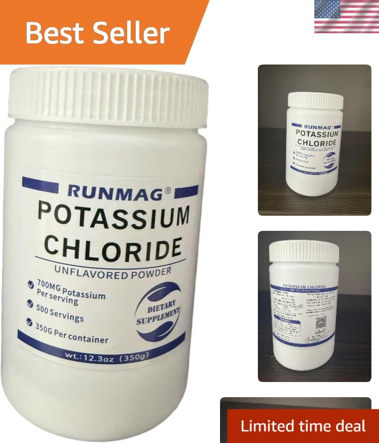 Electrolyte Enhancement – Potassium Chloride Powder 350g for Optimal Wellness