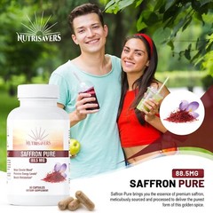 Saffron Extract 88.5mg, Help Improve Sleep Habits Non-GMO & Gluten Free, 60 Caps