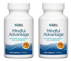 3 Pack Mindful Advantage Brain Memory Focus Supplement – 30 Caps – Expiry 2028