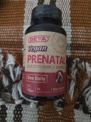 Deva Vegan Prenatal Multivitamin and Mineral Supplement 90 Tablets – NOTE 8/8/26