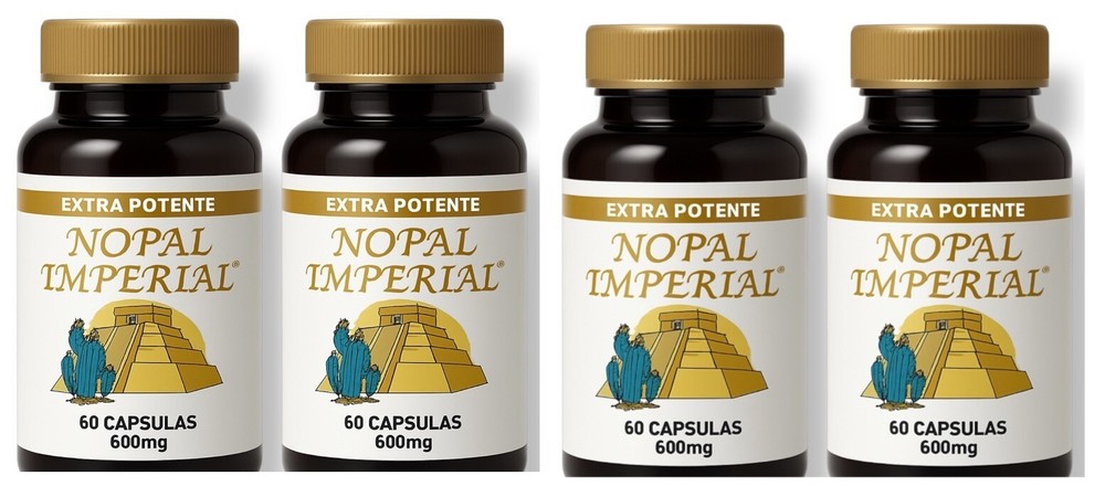 4 NOPAL IMPERIAL GOOD FIBER REDUCE CHOLESTEROL IMMUNE SUPPORT PRICKLY PEAR PILLS
