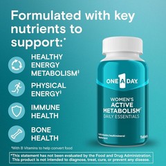 One A Day Women’s Active Metabolism Daily Essential, Multivitamin for 120 tablet