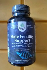 Nature’s Craft 90Ct Men Male Fertility Booster Supplement Folate Maca EXP 08/27