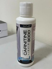 Cutler Nutrition Liquid Carnitine 3000mg Blue Sharks Flavor Sealed Increase Ener