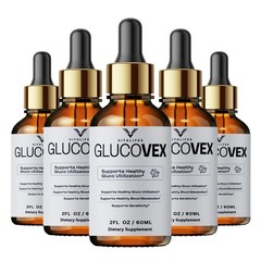 (4 Pack) Glucovex Advanced Blood Support Max Supplement Gluco Vex 60ml Drops