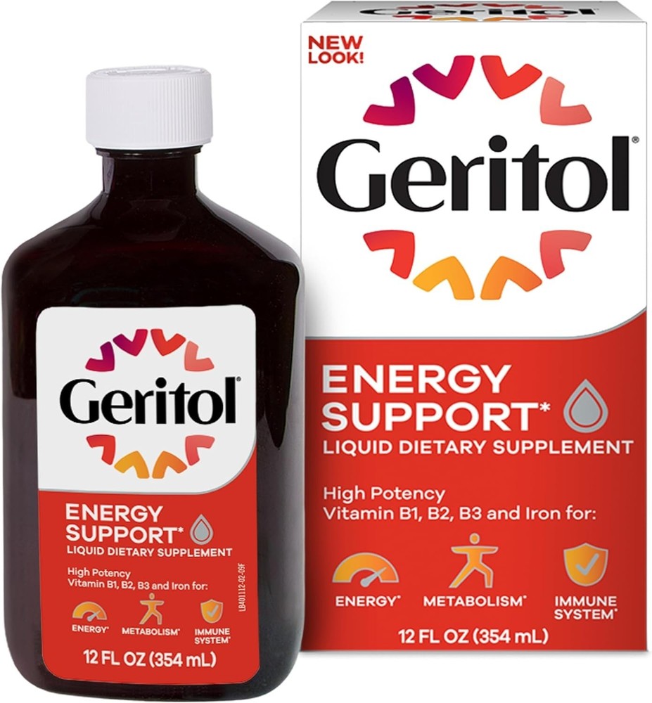 Pack Of 2 Geritol Liquid B-Vitamins & Iron Supplement 12 oz ( 354 ml ) Each