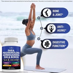 NEW AGE DHEA Supplement – Pregnenolone for Men & Women with DIM, Ashwagandha,…