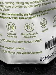 SPOILED CHILD. J29 APPLE CIDER VINEGAR + PRObioticGUMMIES 60 Gummies Sealed NEW