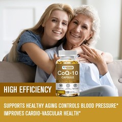CoQ10 – Co Enzyme Pure Ubiquinone CQ10 Of Coenzyme Q10 200mg, 2 x 120 Capsules