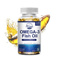 Omega 3 Fish Oil Capsules 3x Strength 3600mg EPA & DHA, Highest Potency Capsules
