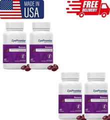 Pack of 4 EyePromise Restore Macular Health Supplement 180 Softgels NEW