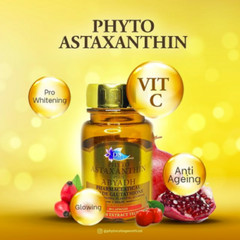 Phyto Astaxanthin Plus 30 caps Original Ship Frm Malaysia Glowing Skin New