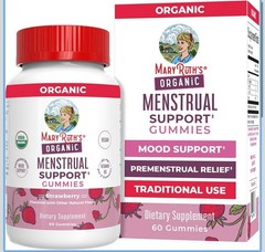 Mary Ruth’s Organic Menstrual Support Gummies Strawberry, 60 Gummies – MSRP $30