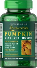 Puritan’s Pride Pumpkin Seed Oil 1000 mg – 100 Softgels