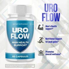 (3 Pack) Uro Flow for Men Prostate Health & Urinary Support Supplement 180 Caps