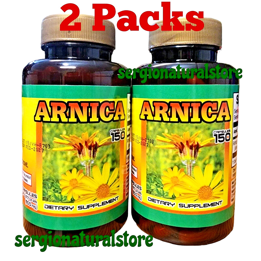 2 Packs Arnica Montana 300 Capsules Support for Swelling & Bruises