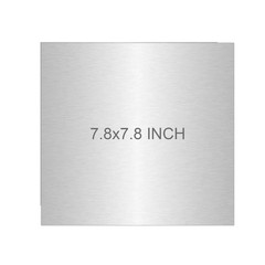 Magnesium Sheet Plate AZ31B 99.9% Silver 7.8×7.8 Inches 1mm Thickness