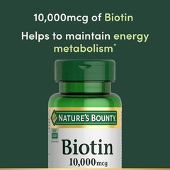 Biotin Supports Healthy Hair Skin and Nails 10,000 Mcg 120 Softgels (Pack of 1)