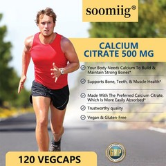 Calcium Citrate Increase Bone Density Bone Strength Healthy Teeth 30/60/120 Caps