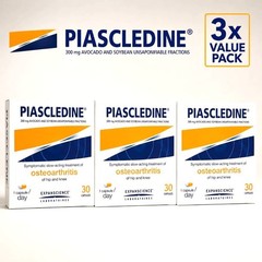 3 x PIASCLEDINE Anti-rheumatic Osteoarthritis Joint-Pains 300mg Health 30 Caps