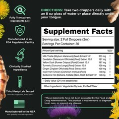 SuperBonsai Super Liver ?C Herbal Liquid Drops with Milk Thistle & Turmeric