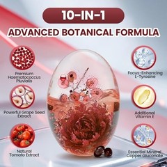 Astaxanthin 12mg 240 Softgels, 4 Month Supply,Triple Strength,Non-GMO,Eye Health