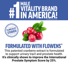 Force Factor Prostate Advanced Prostate Supplement, Saw Palmetto, Pygeum 180ct..